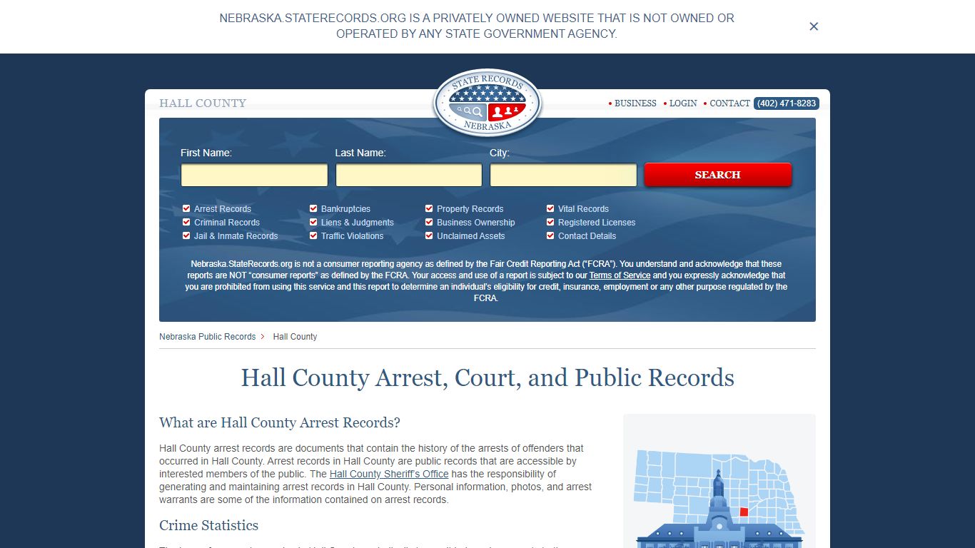 Hall County Arrest, Court, and Public Records